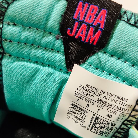 Converse NBA Jam Unisex High Top Canvas Multicolor - Picture 11 of 13
